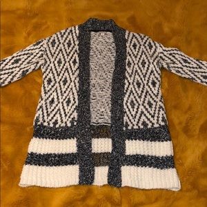 Merona Ikat & Stripe Mixed Print Cardigan SZ XS